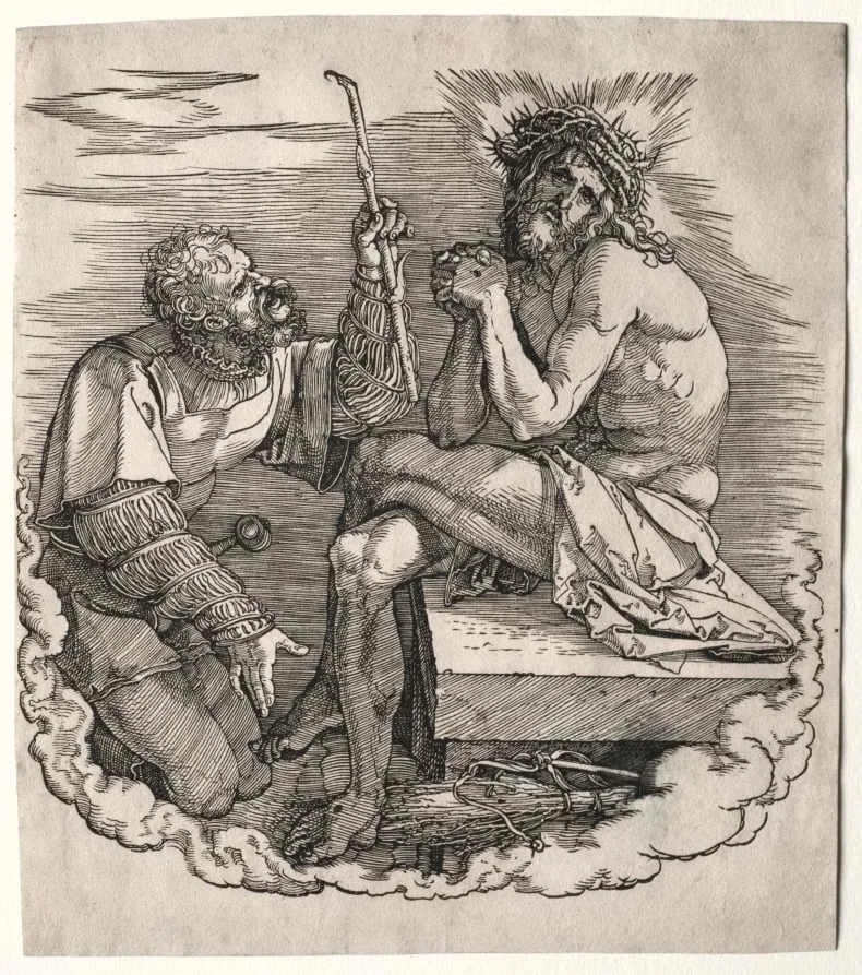 The Great Passion:  Title Page - Christ,  Man of Sorrows, by Albrecht Dürer, 1504