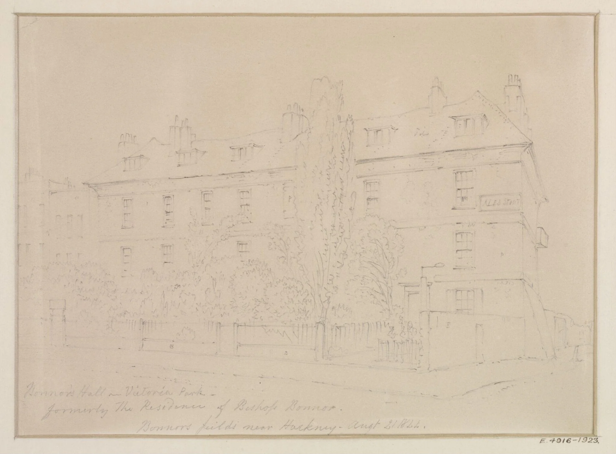Bonner's Hall, Victoria Park, formerly the residence of Bishop Bonner, by Thomas Hosmer Shepherd, 21