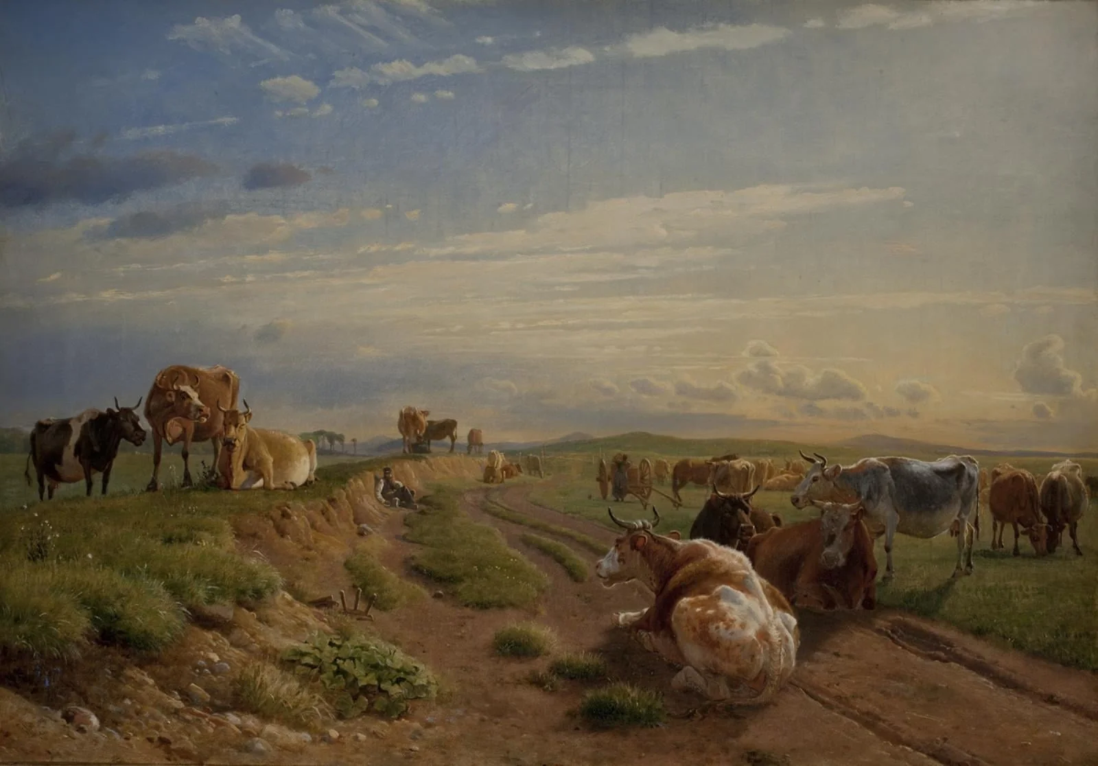 A Milking Place near Vognserup Manor, Zealand, by Unknown, 1847