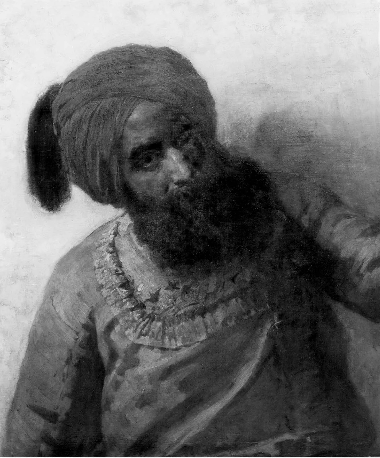 Study of a Hindu, by Emil Otto Grundmann, oil, 1877