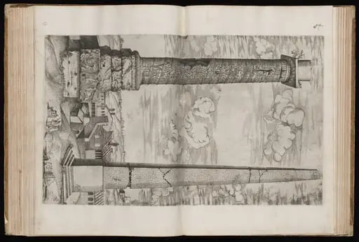 The Column of Marcus Aurelius with an Obelisk