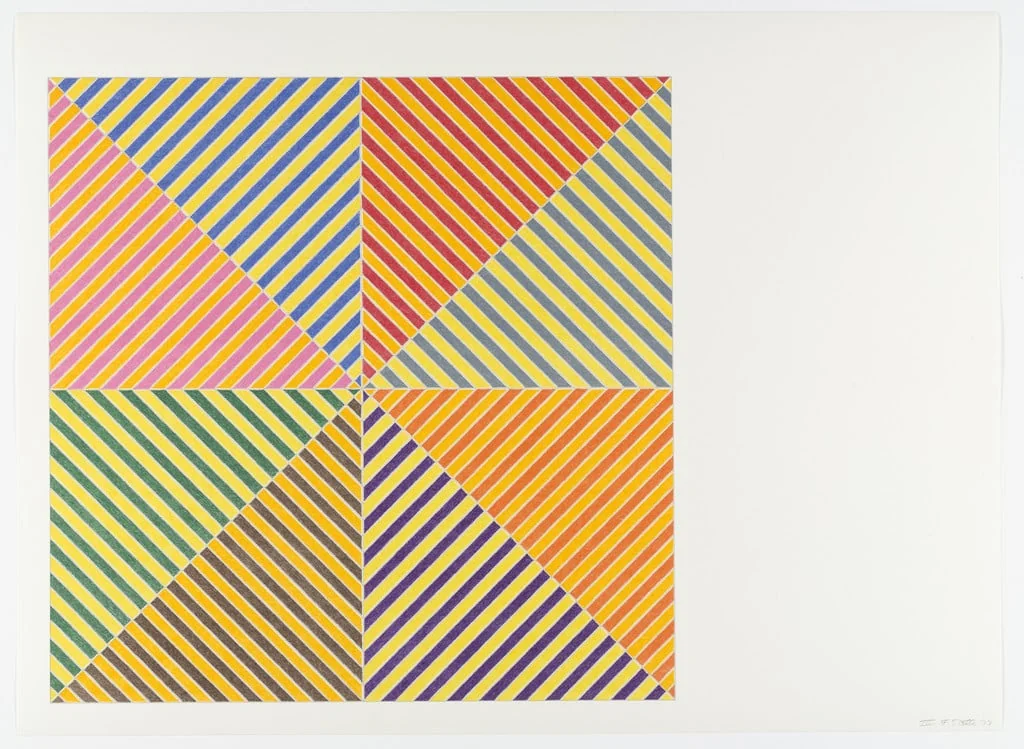Untitled, by Frank Stella, ink, 1973