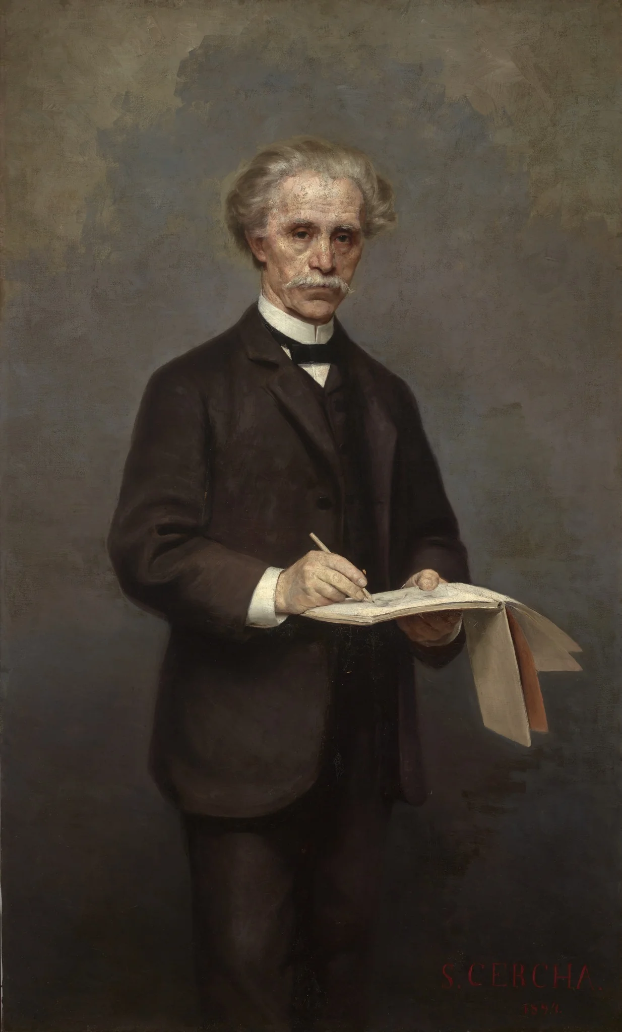 Portrait of Maksymilian Cercha, by Stanisław Cercha, oil, 1898
