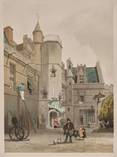 Picturesque Architecture in Paris, Ghent, Antwerp, Rouen:  Hôtel Cluny, Paris