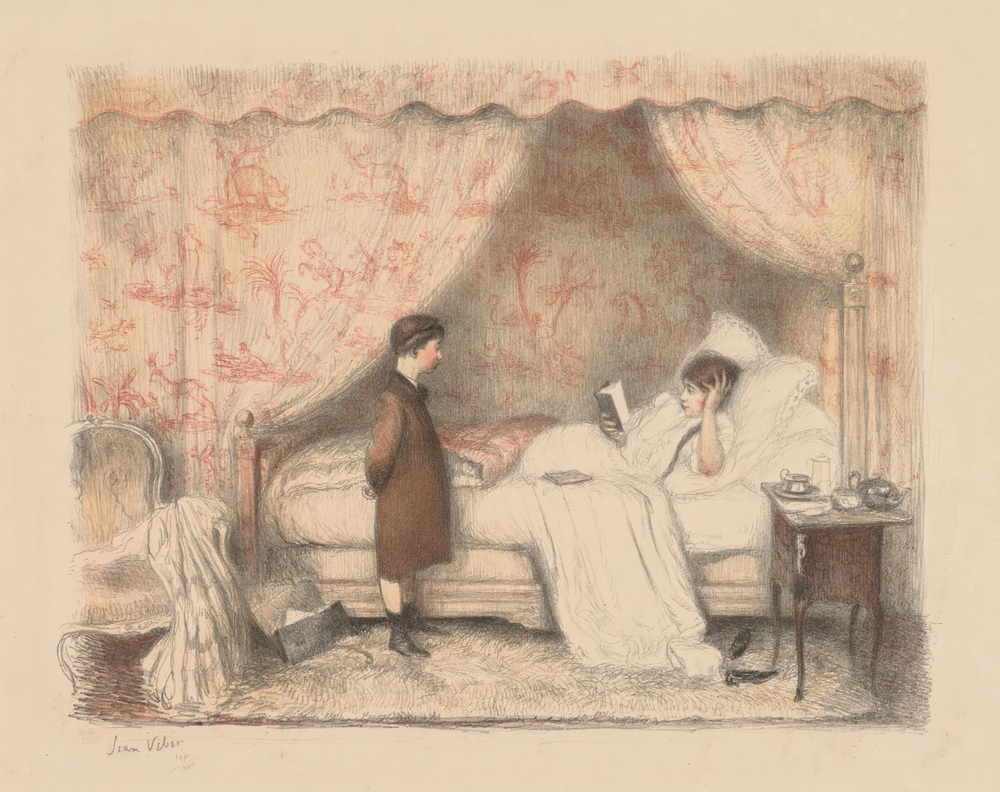 The Lesson, by Jean Veber, 1906