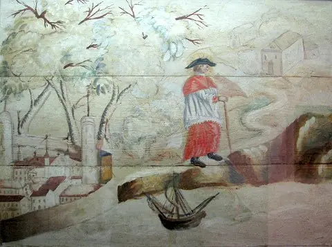 Decorative panel of a church