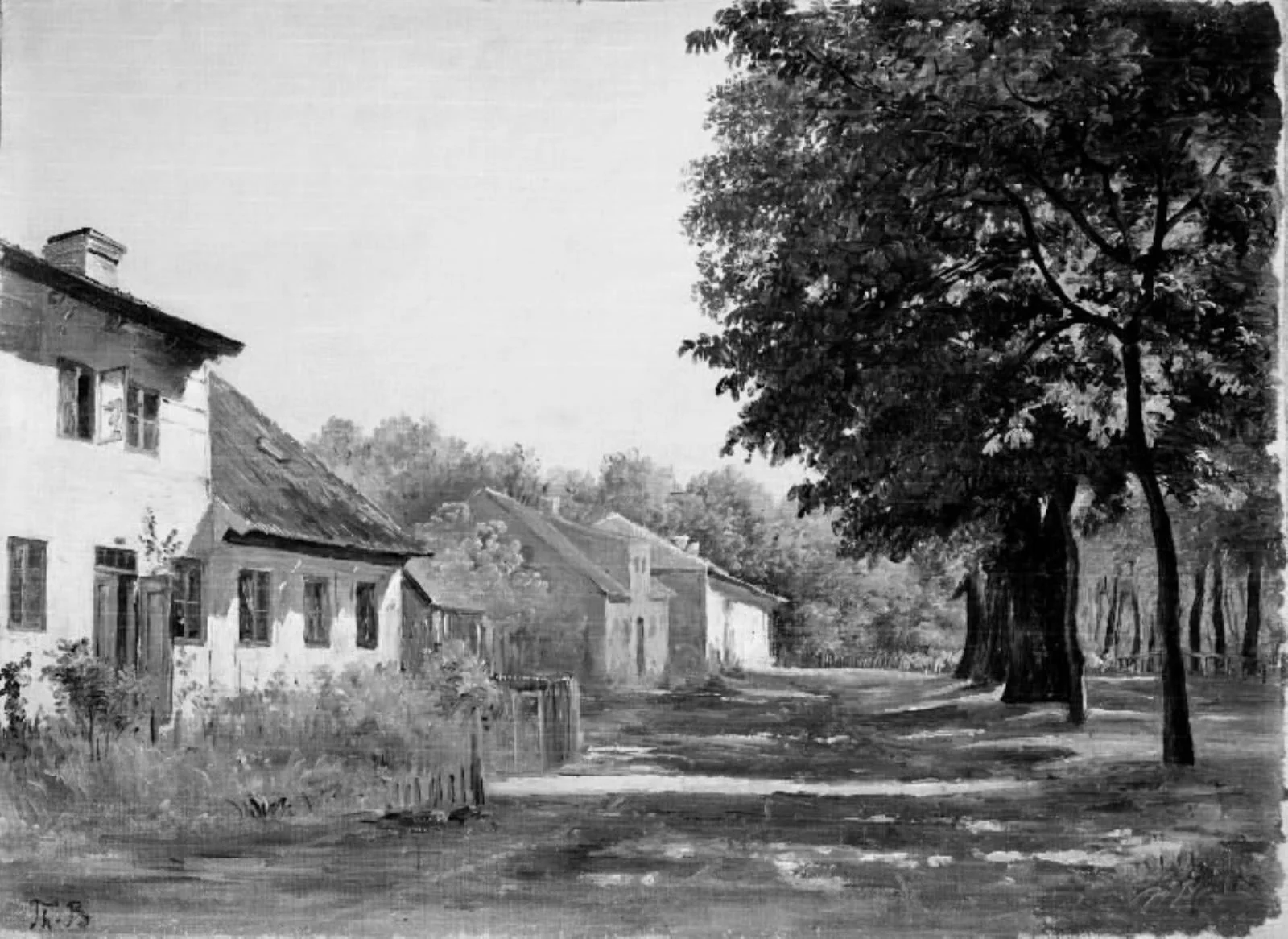 An Avenue. Frederiksværk, by Unknown, 1850