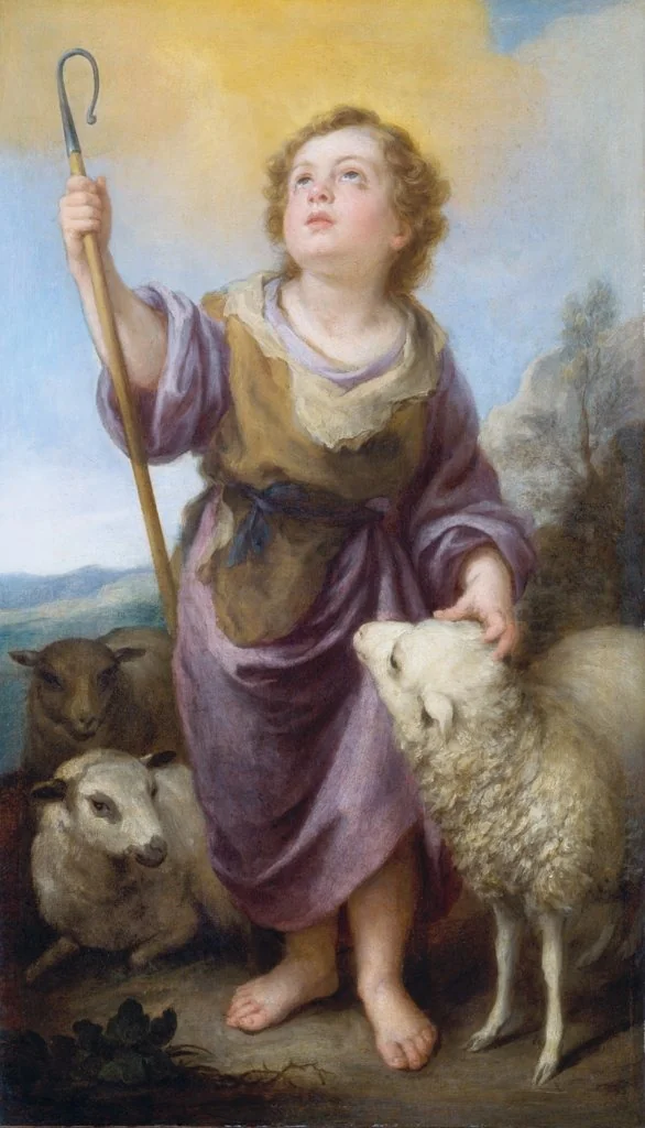 The Good Shepherd, by Bartolomé Esteban Murillo, unspecified, 1690