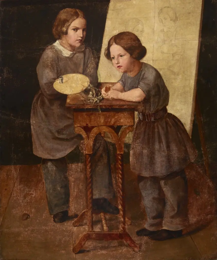Two Boys at the Table