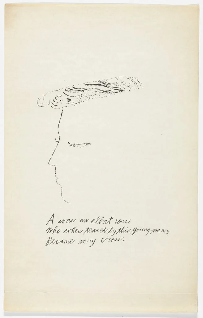 Untitled, by Ralph Thomas Ward Andy Warhol, ink, 1953