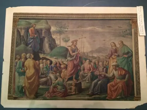 Copy after the Preaching of St. John the Baptist, Domenico Ghirlandaio in the Tornabuoni Chapel, Santa Maria Novella (Florence)