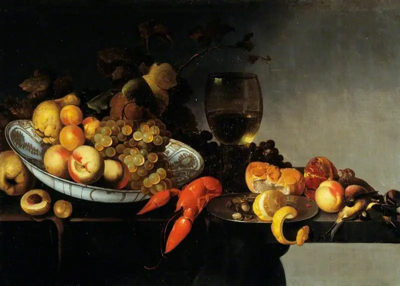 Still Life with Fruit, a Lobster and Dead Game