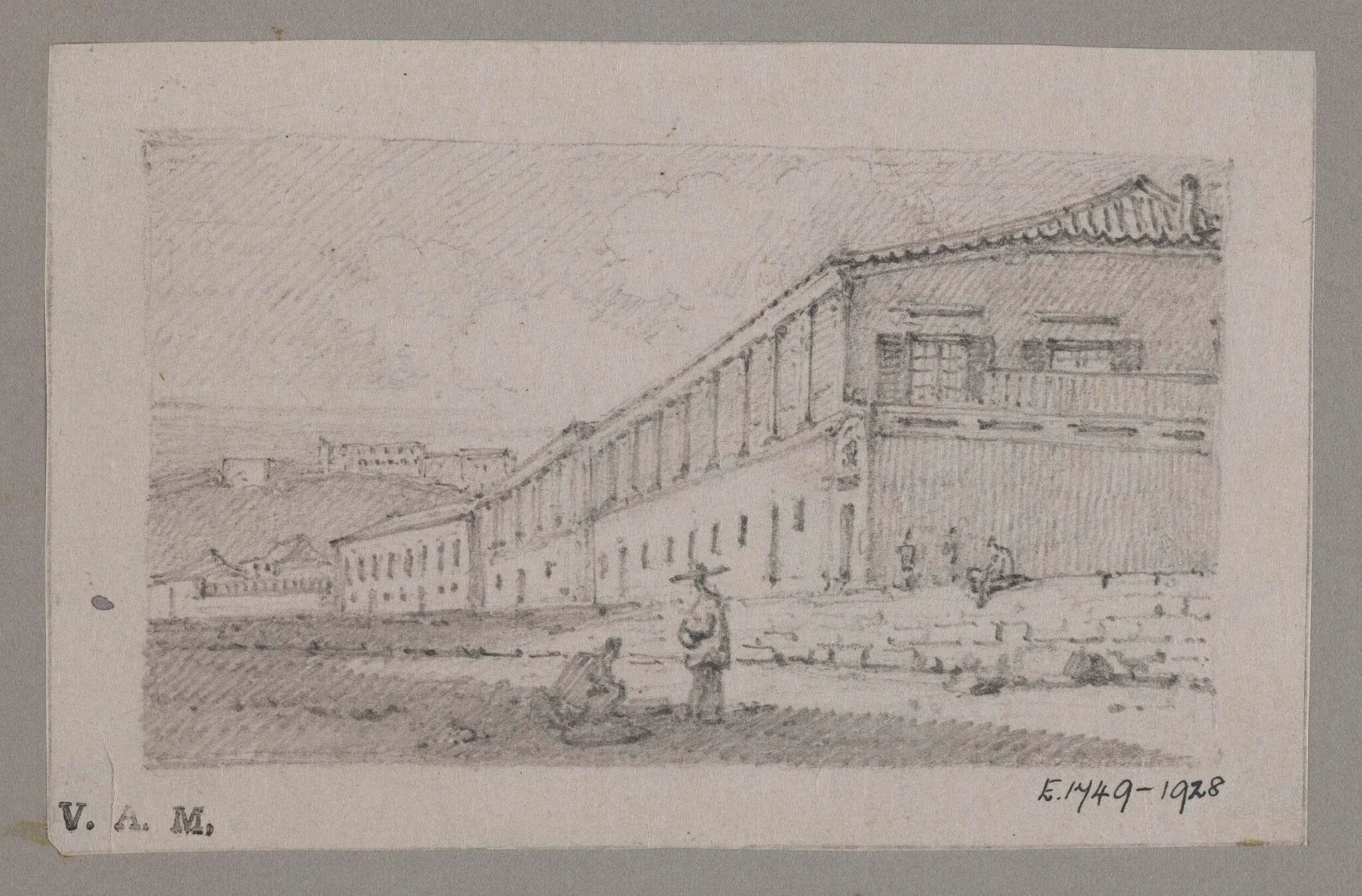 Mr. Pereira's house, Macao, by George Chinnery, 19