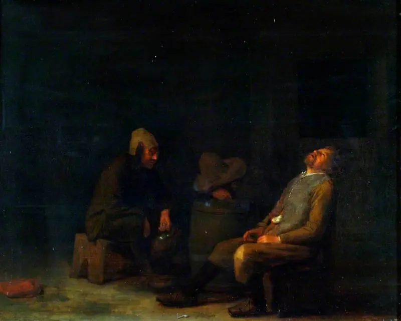 Three Peasants Seated