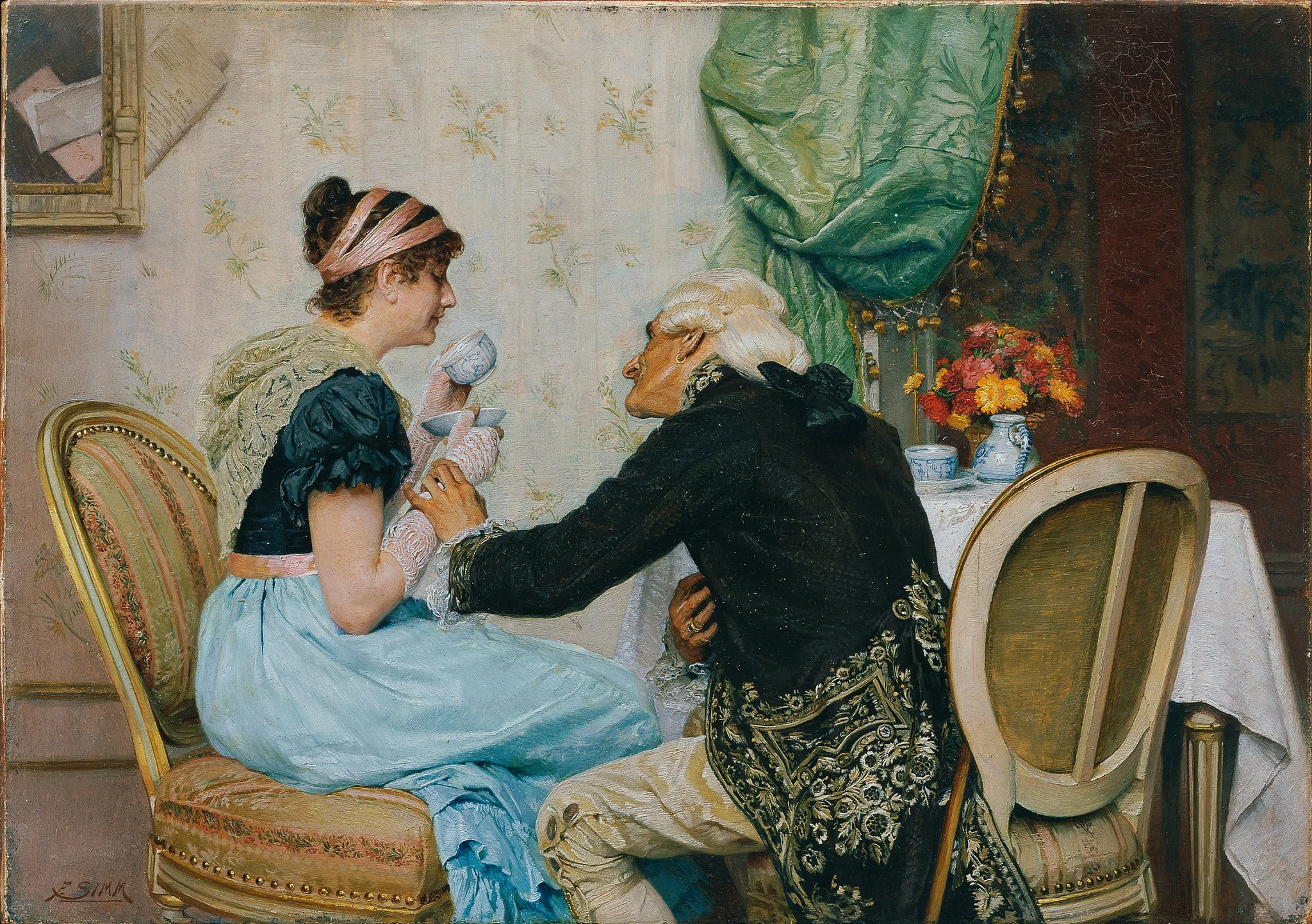 Johannistrieb, by Franz Xaver Simm, oil, 1895