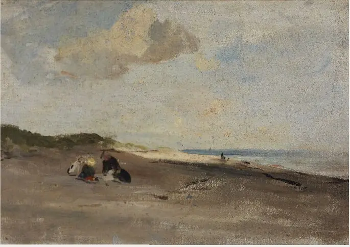 A Sandy Shore with Figures