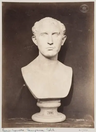 Marble bust of unnamed male