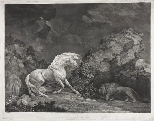 A Horse Frightened by a Lion