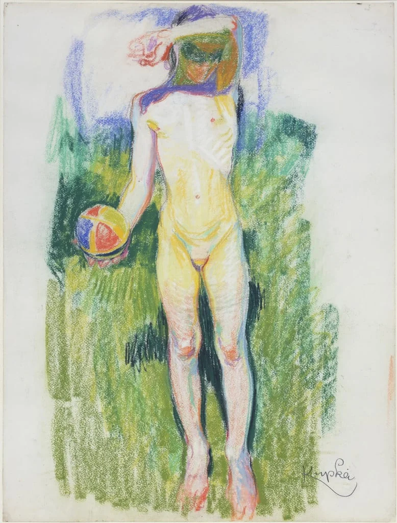 Untitled, by František Kupka, pastel, 1908