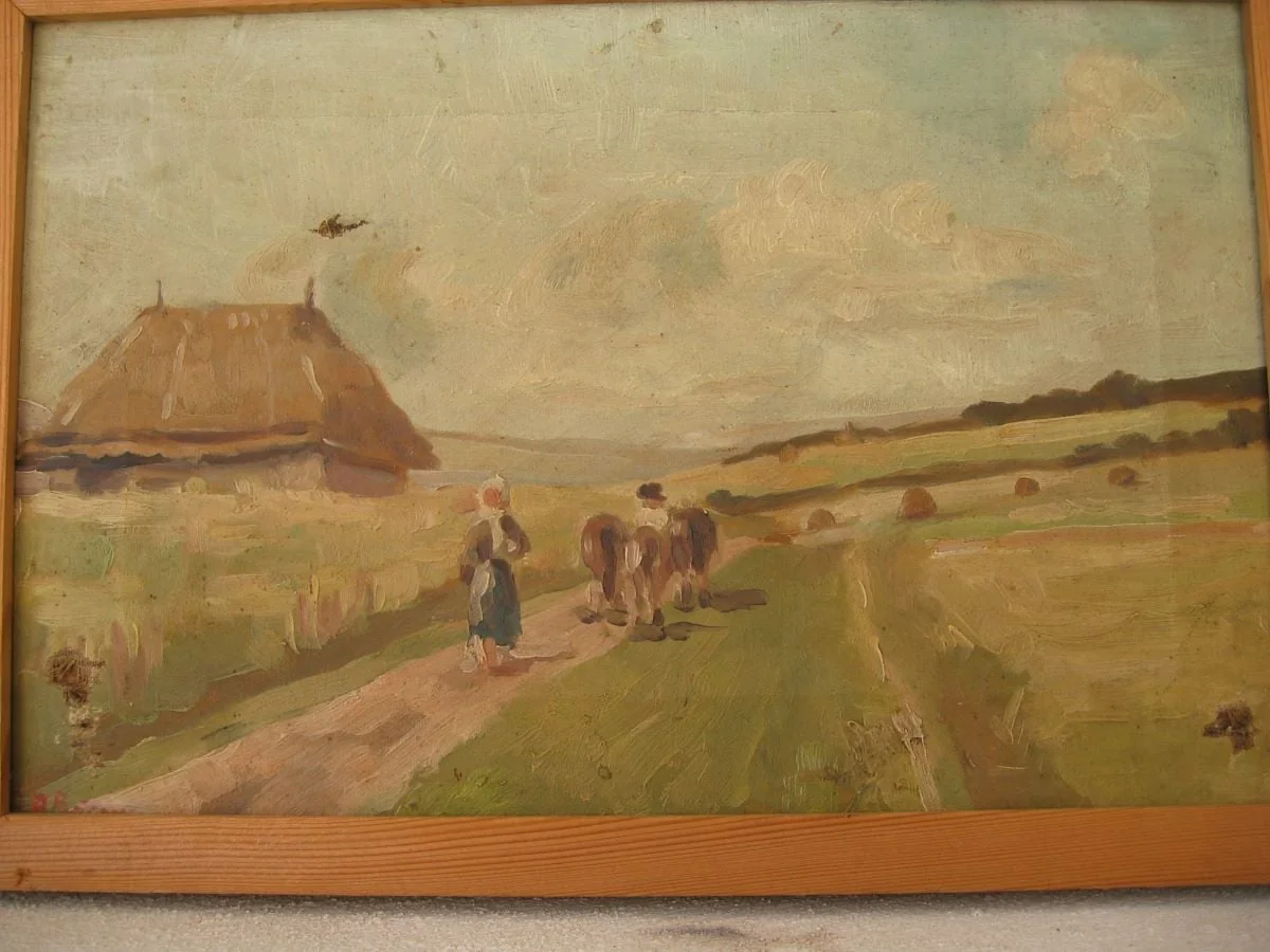 Peisaj de țară, by Aurel Băeșu, 1922
