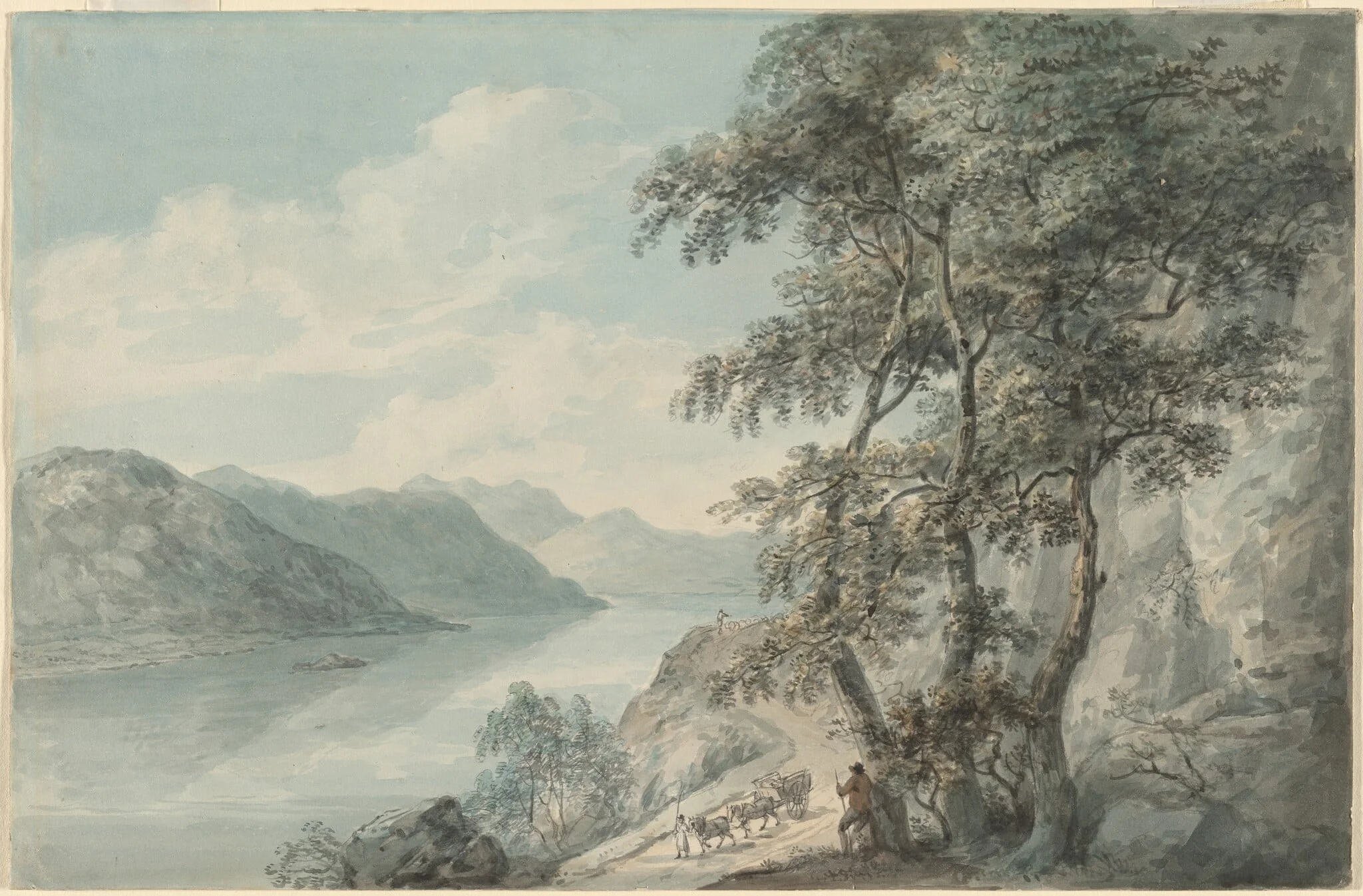 Derwentwater, by Paul Sandby, watercolor, 1770