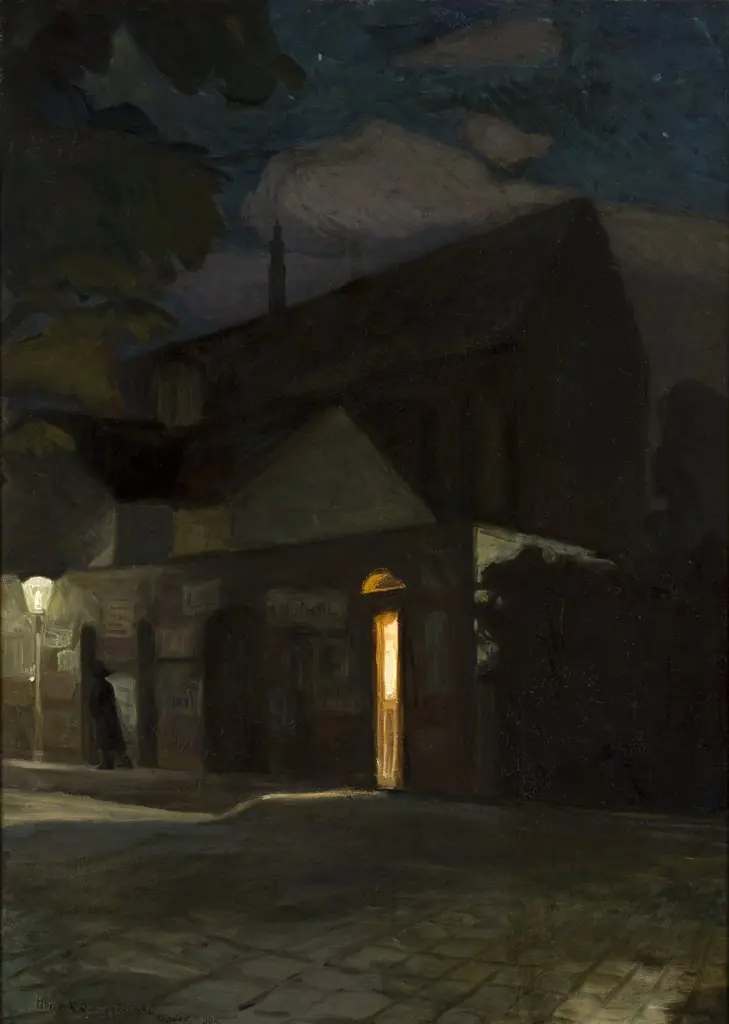 The Domincan Church in Krakow at Night