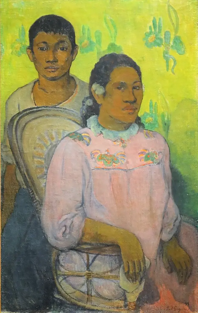Tahitian Woman and Boy