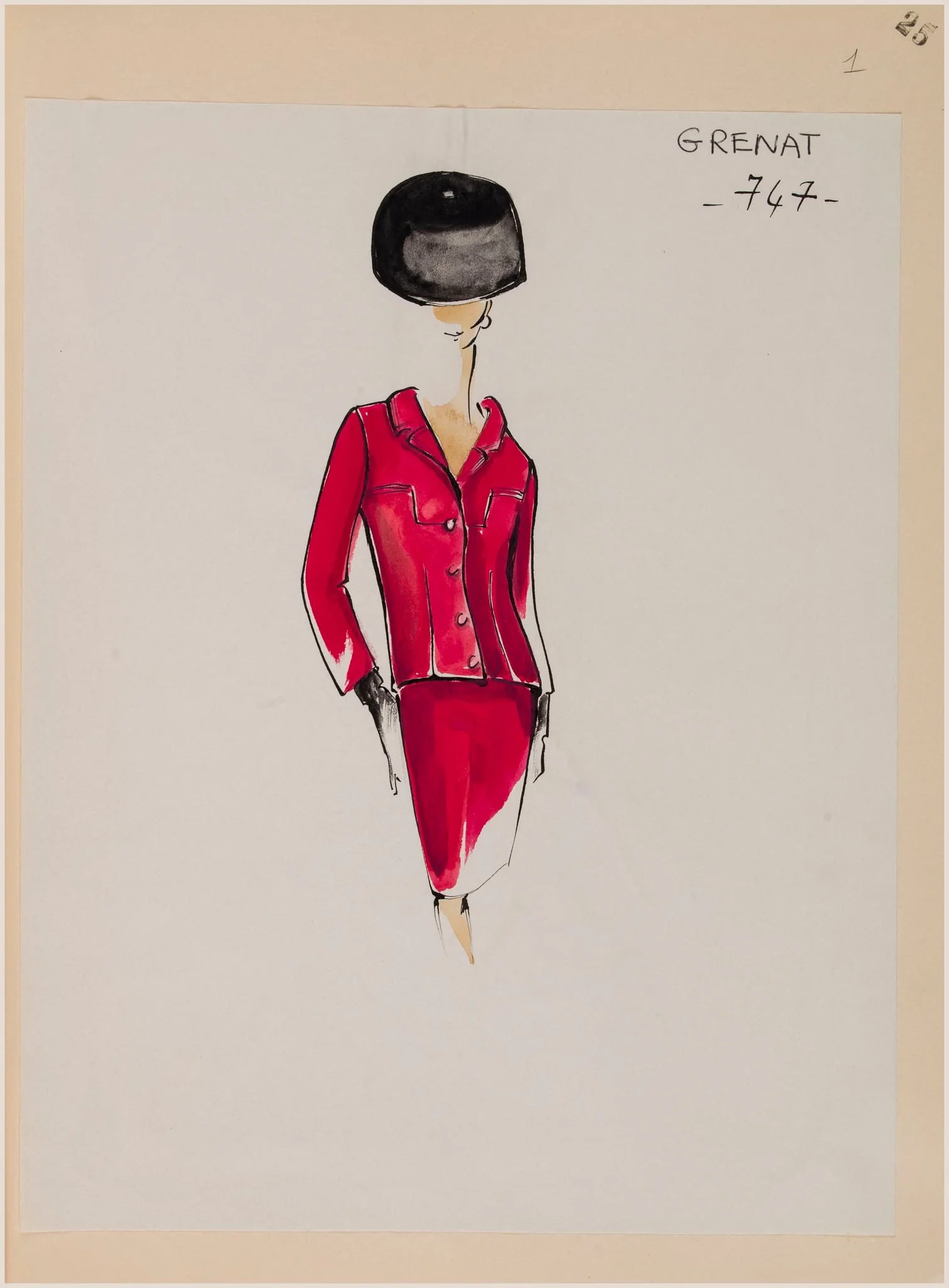 Grenat, by Marie-Louise Carven, 1965