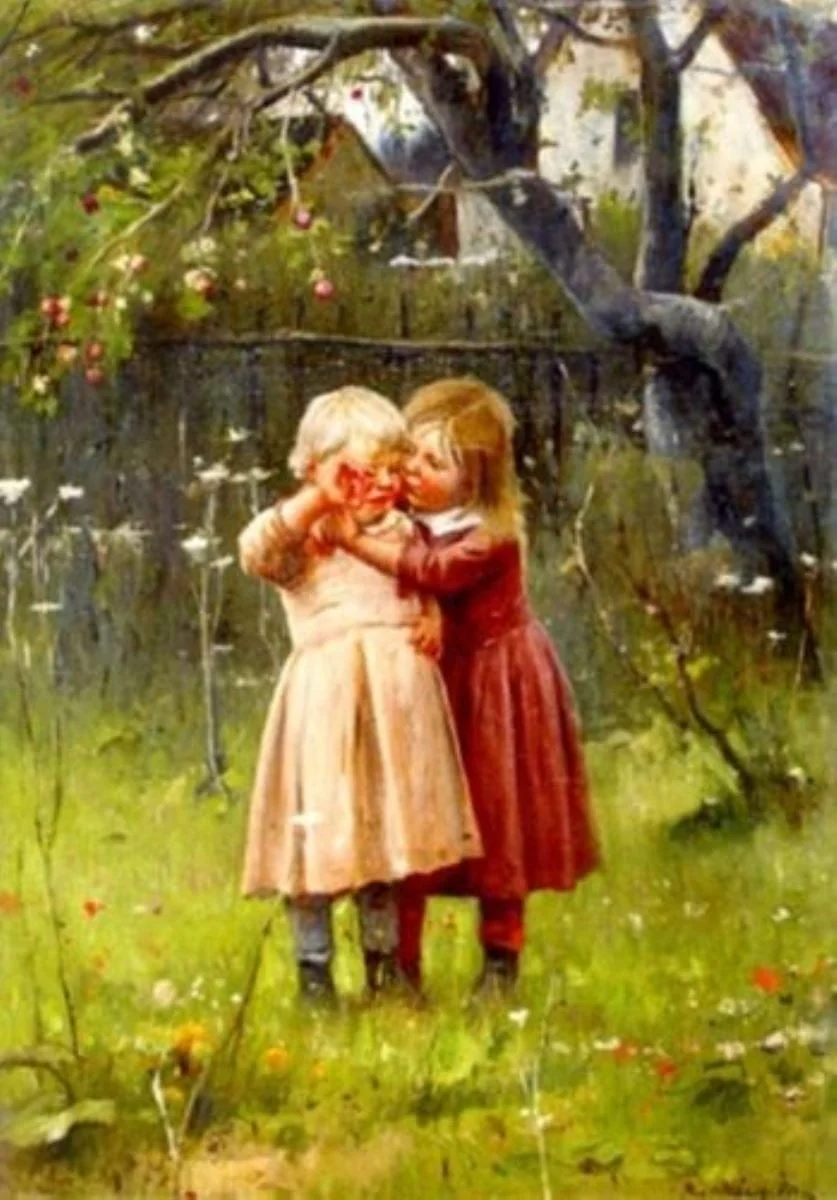 Copii plângând, by Mihály Munkácsy, unspecified