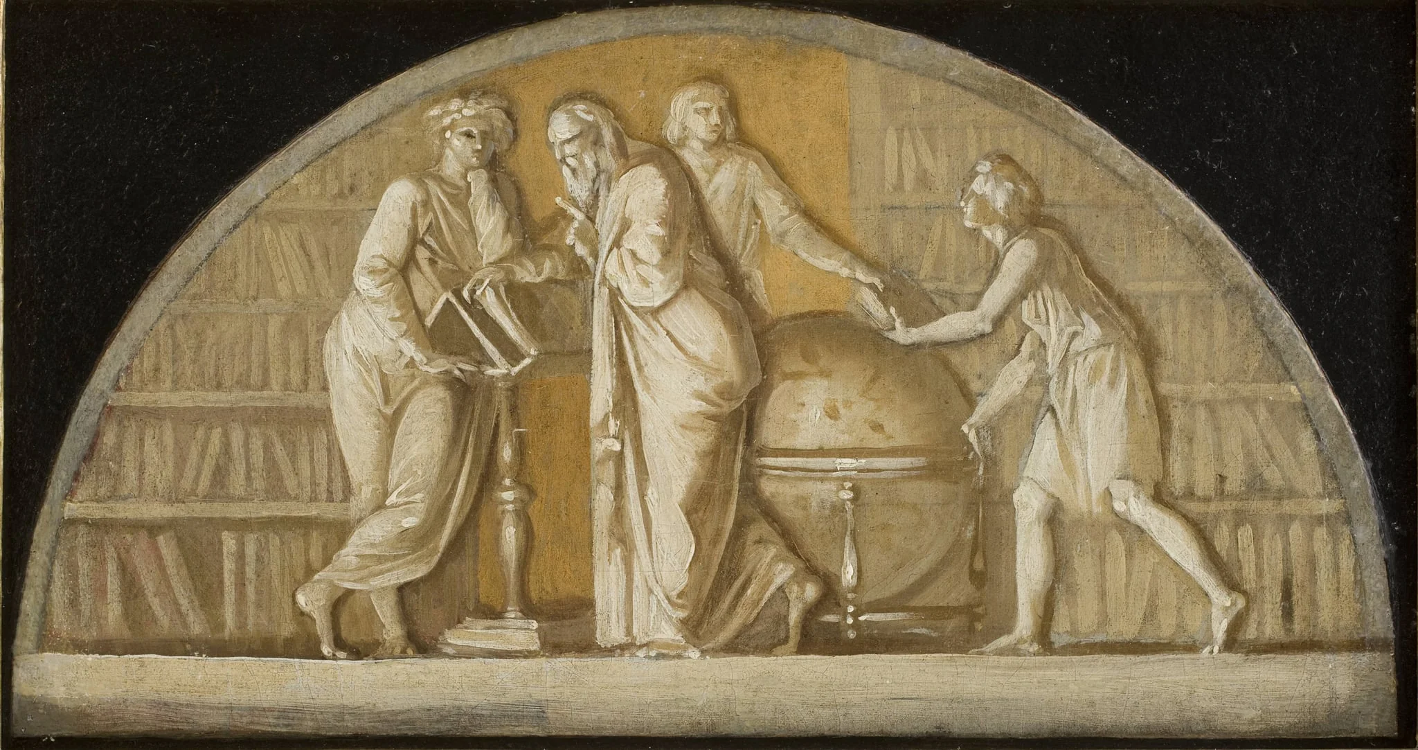 The Foundation of the Royal Library, by Unknown, 1750