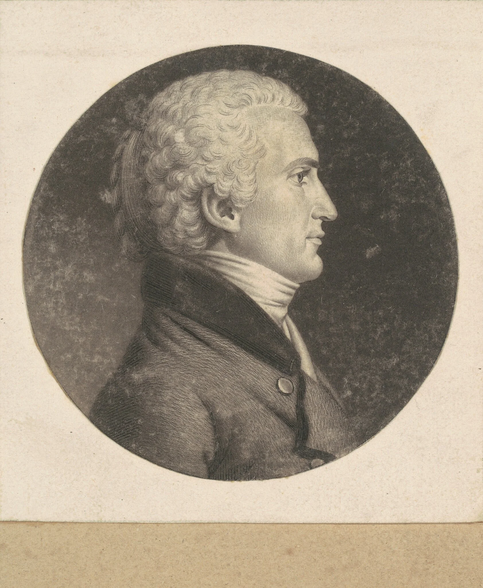 Meriwether Lewis, by Charles Balthazar Julien Févret de Saint-Mémin, ink, 1802