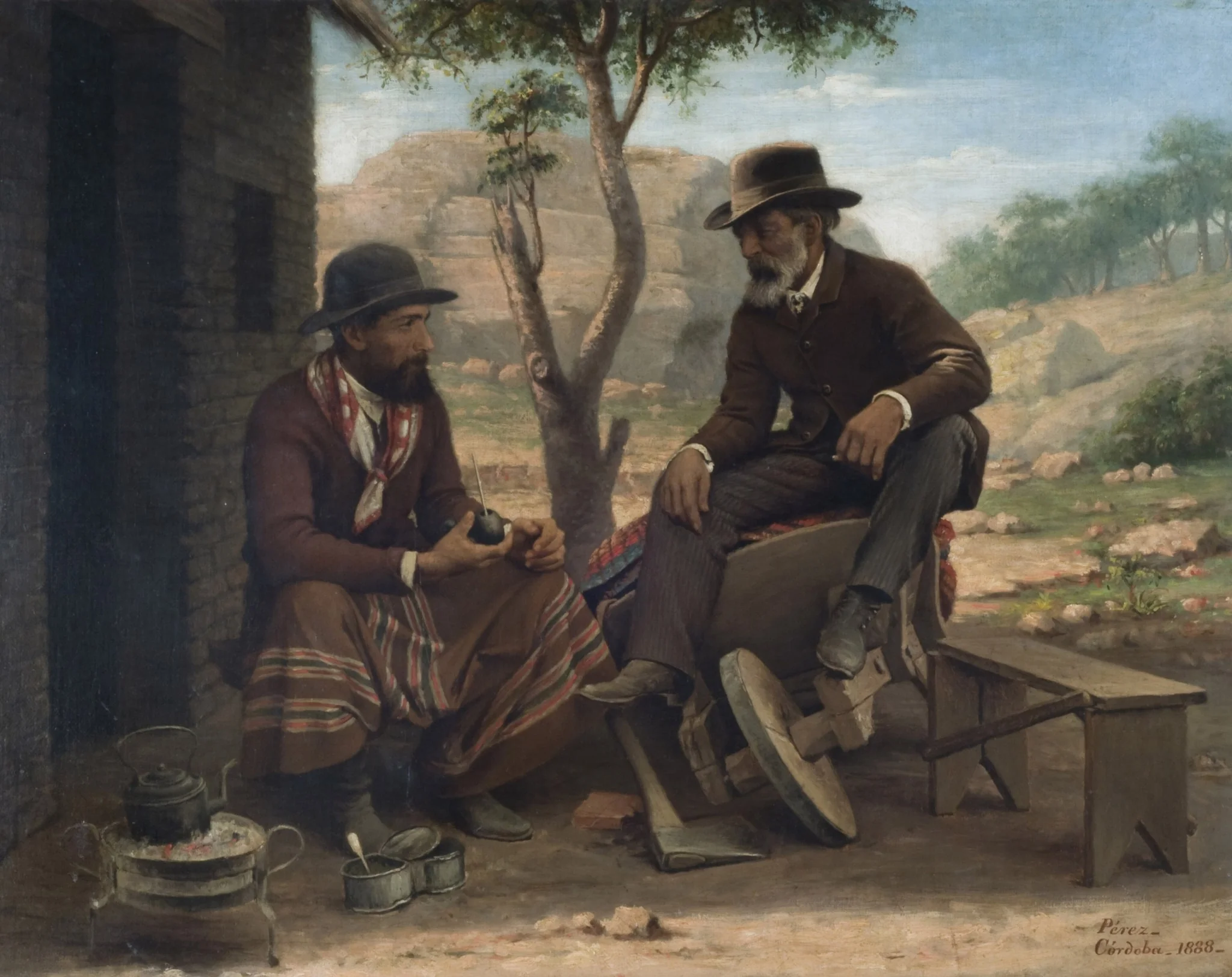 Escena de costumbres, by Unknown, oil, 1894