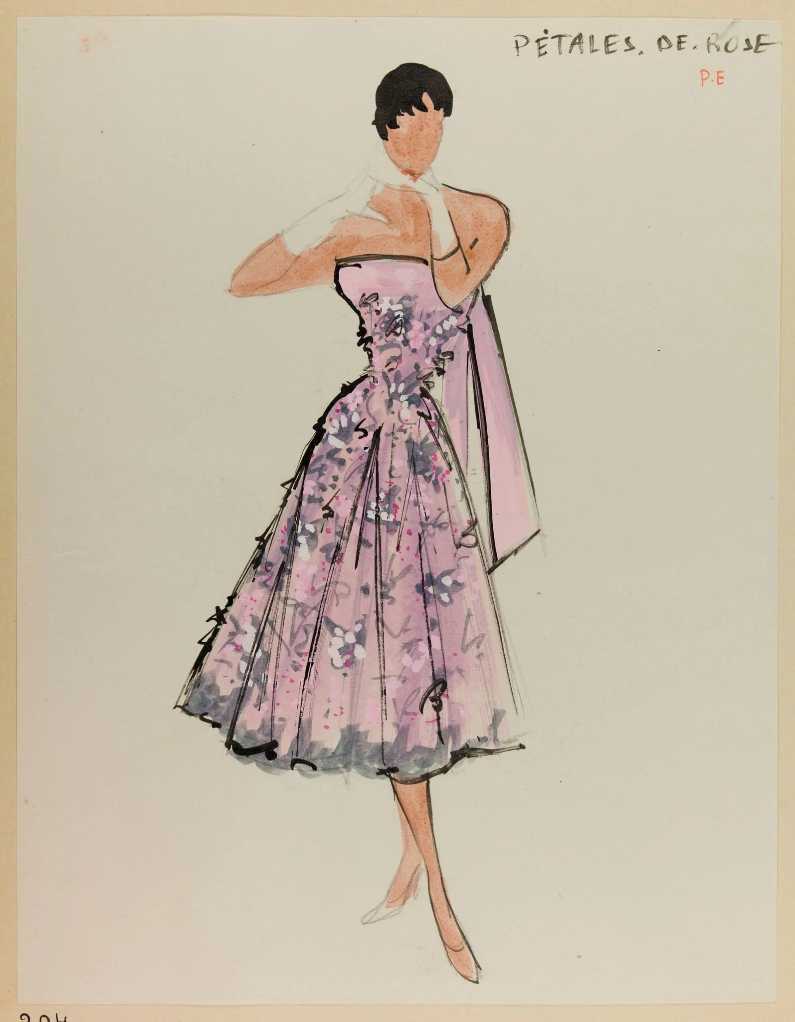 Pétales de rose, by Marie-Louise Carven, 1953