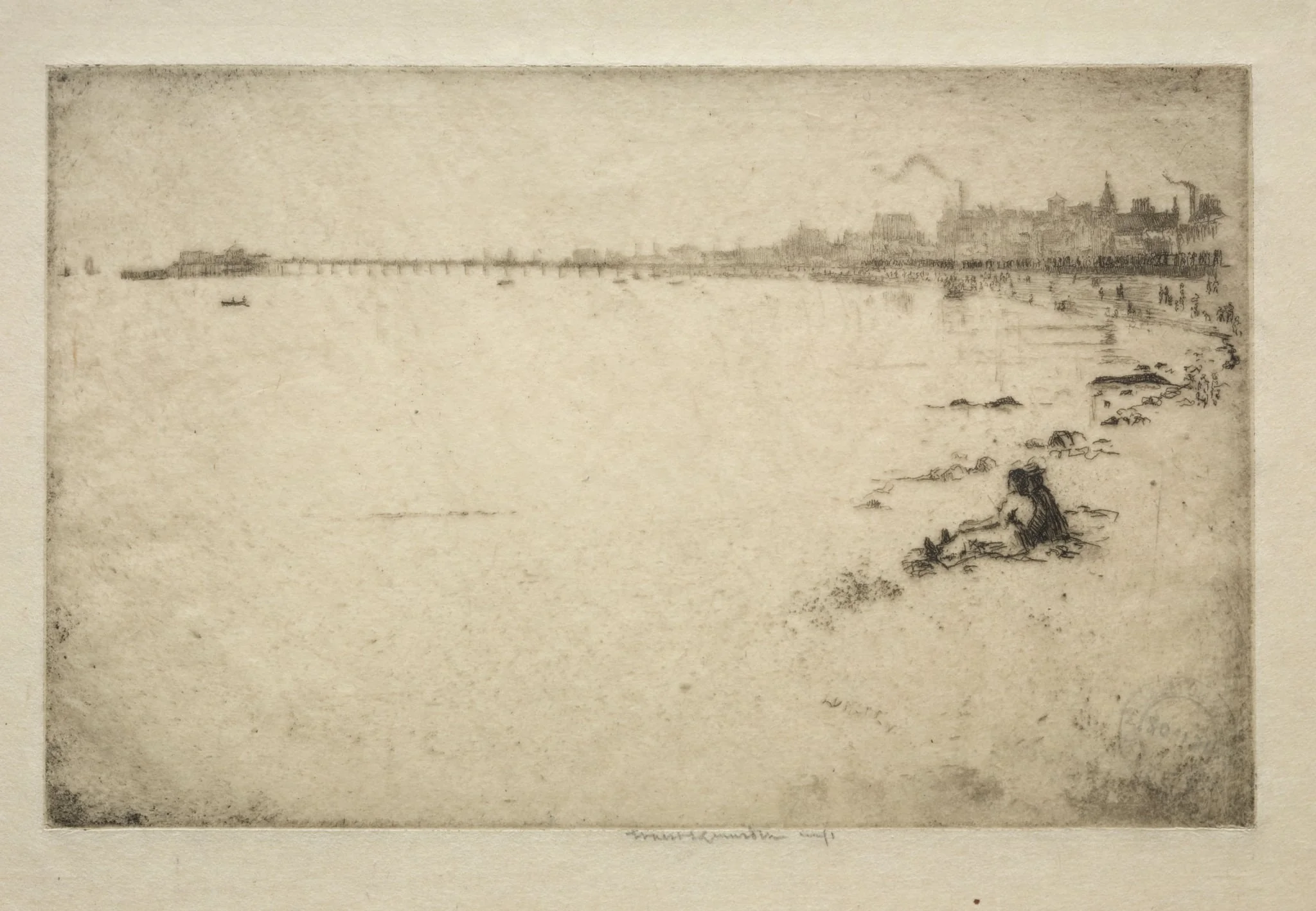 The Pier, by Ernest Stephen Lumsden, 1909