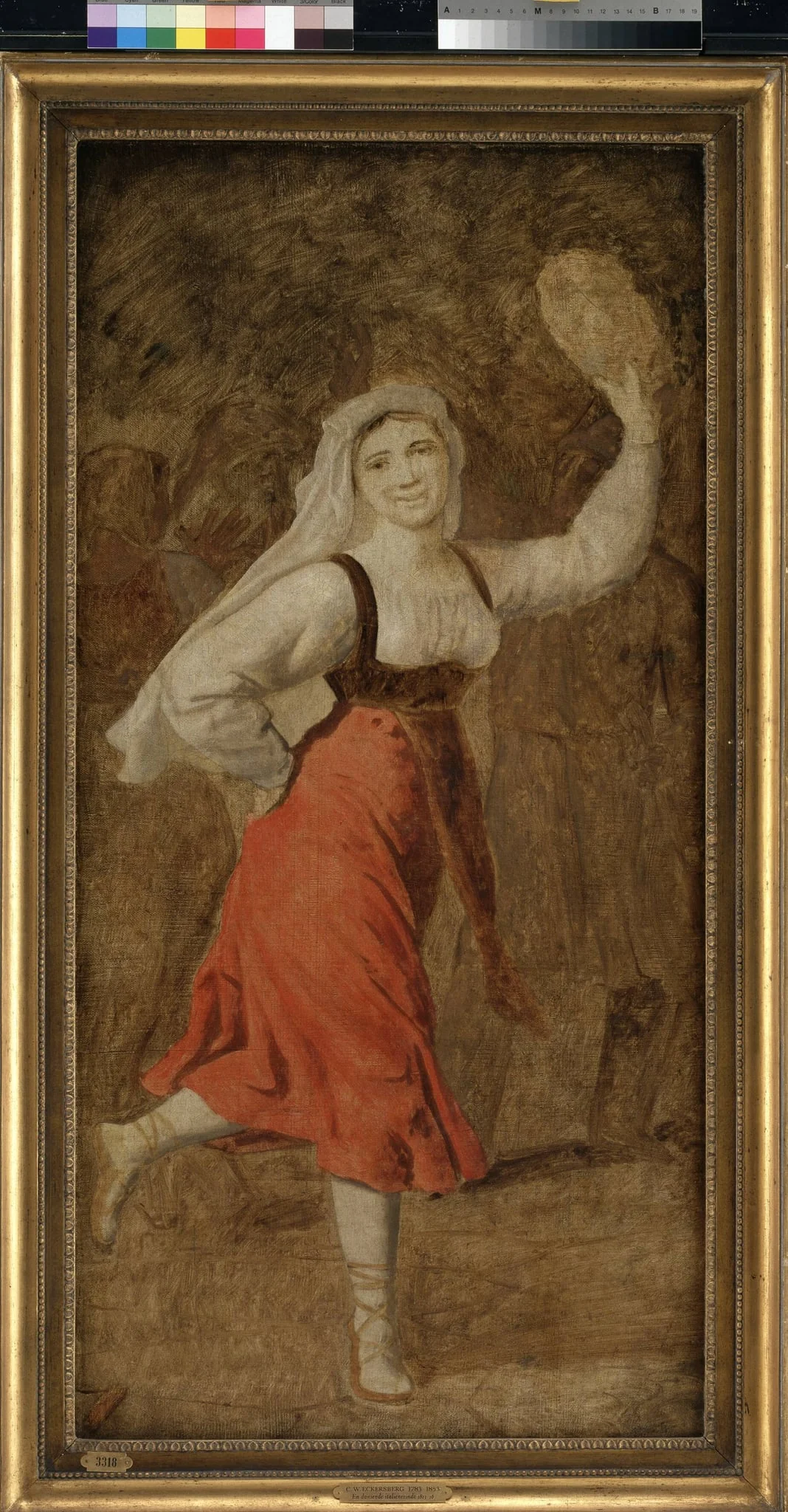 A Dancing Italian Girl, by Unknown artist, 1850