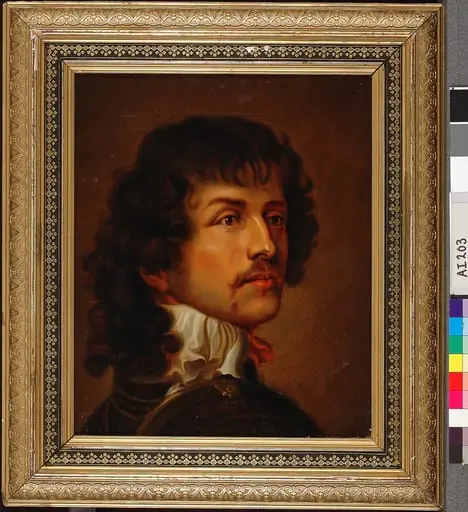 Miehen rintakuva, kopio van Dyckin mukaan?
