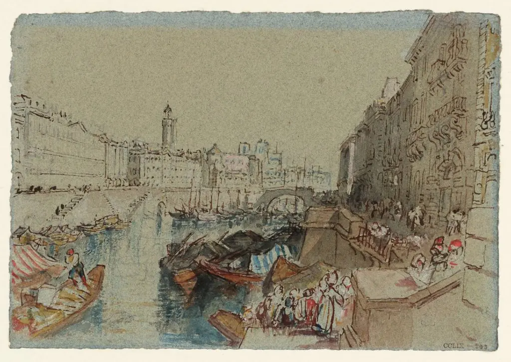 Sketch for "Nantes from the Ile Feydeau."