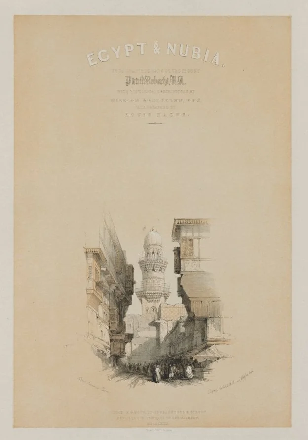 Egypt and Nubia, Volume I: Title Page, by Louis Haghe, 1846