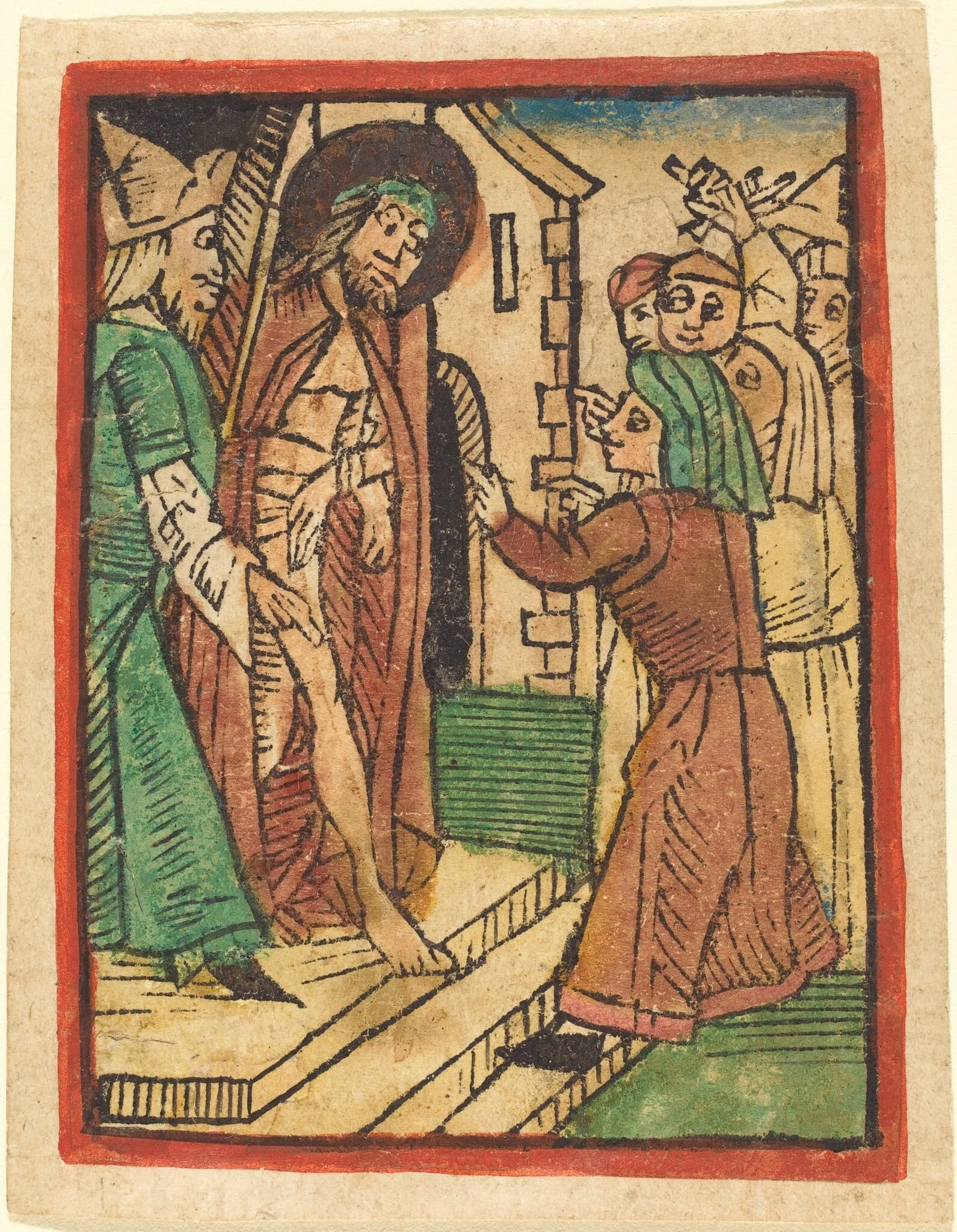 Ecce Homo, by German 15th Century, ink, 1485