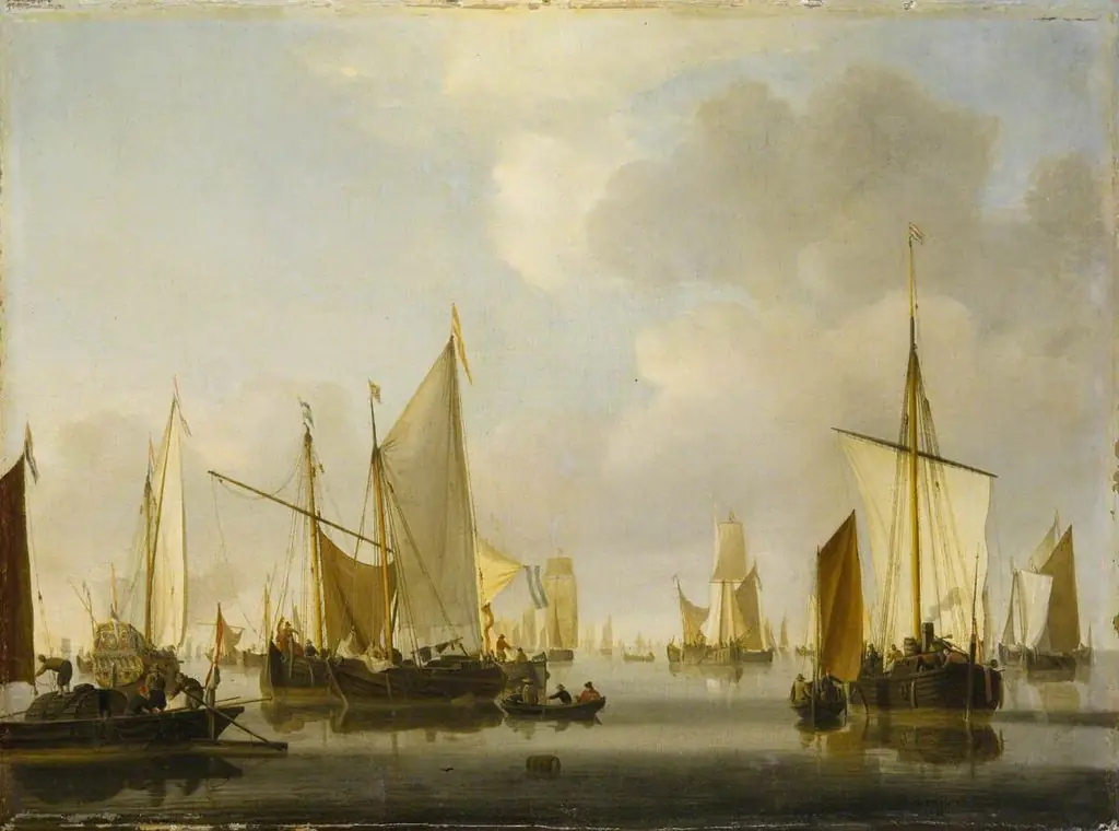 Fishing Boats in a Calm