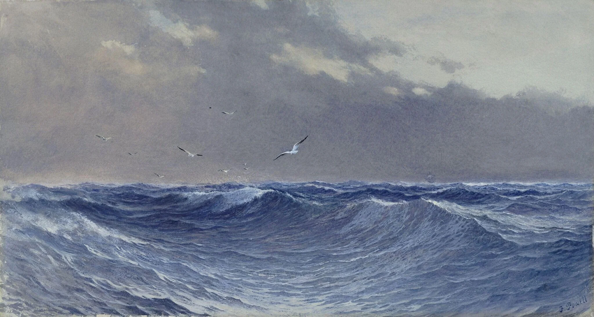 A Grey Day at Sea