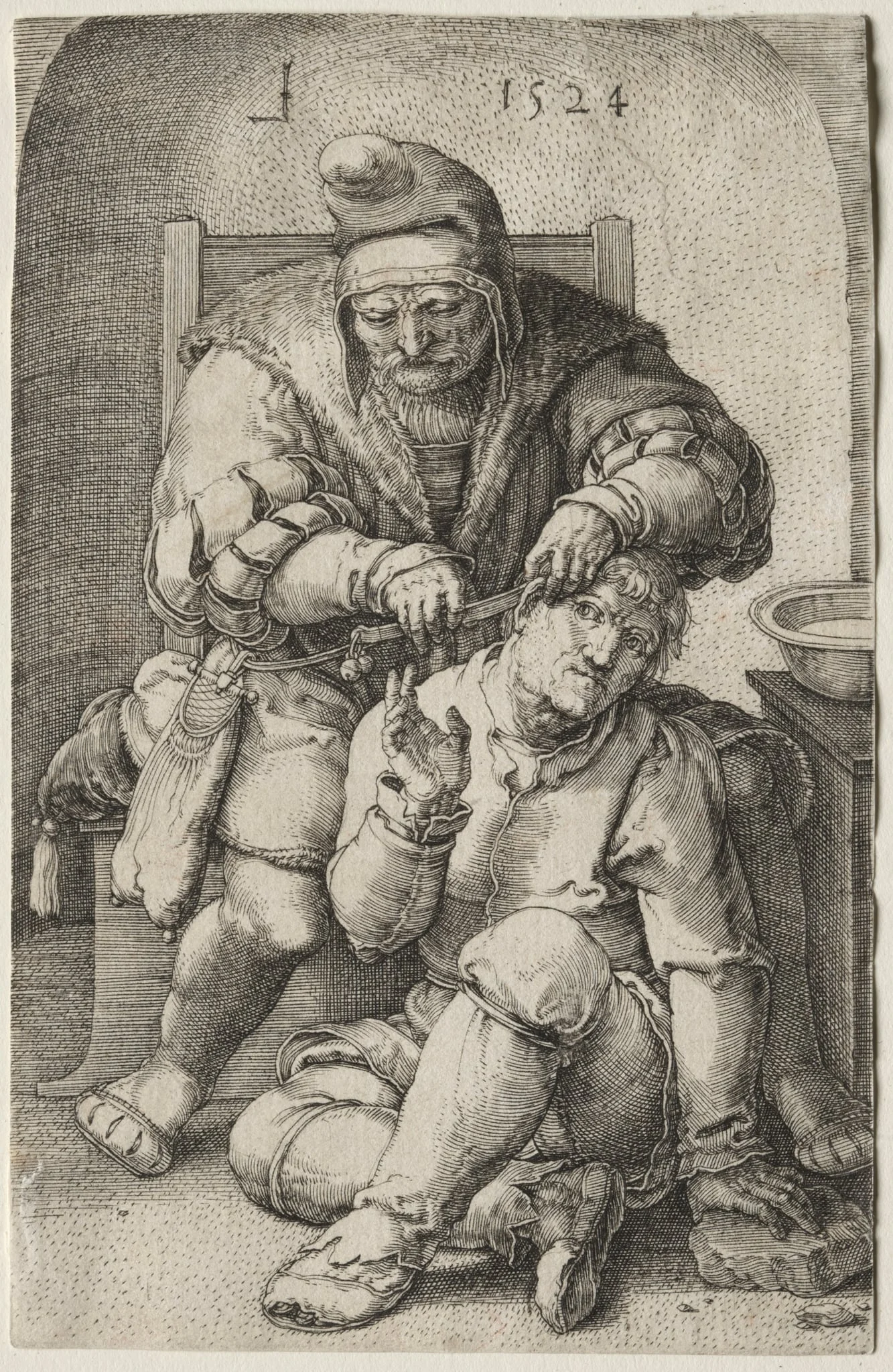 The Surgeon, by Lucas van Leyden, 1524
