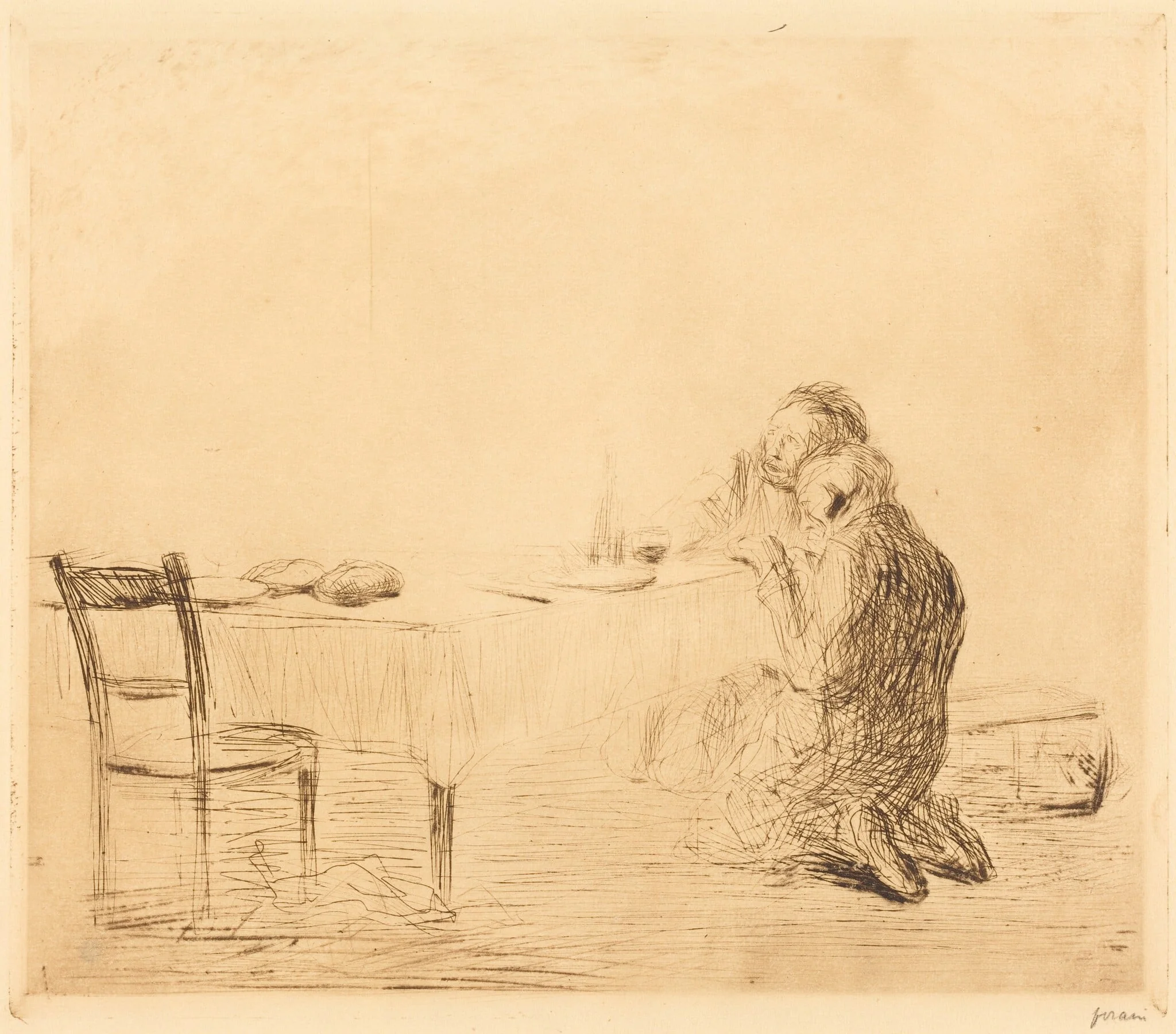 Après l'apparition (2e planche) (After the Vision) (second plate)