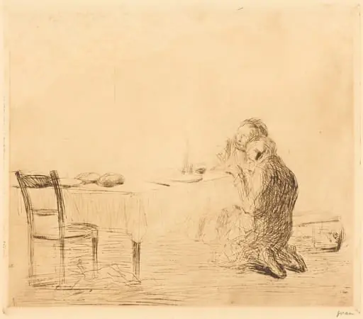 Après l'apparition (2e planche) (After the Vision) (second plate)
