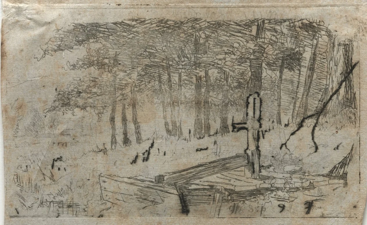 Small Study of Trees, by Otto Henry Bacher, 1900