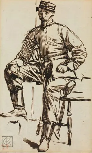 Charles Keene as a Volunteer