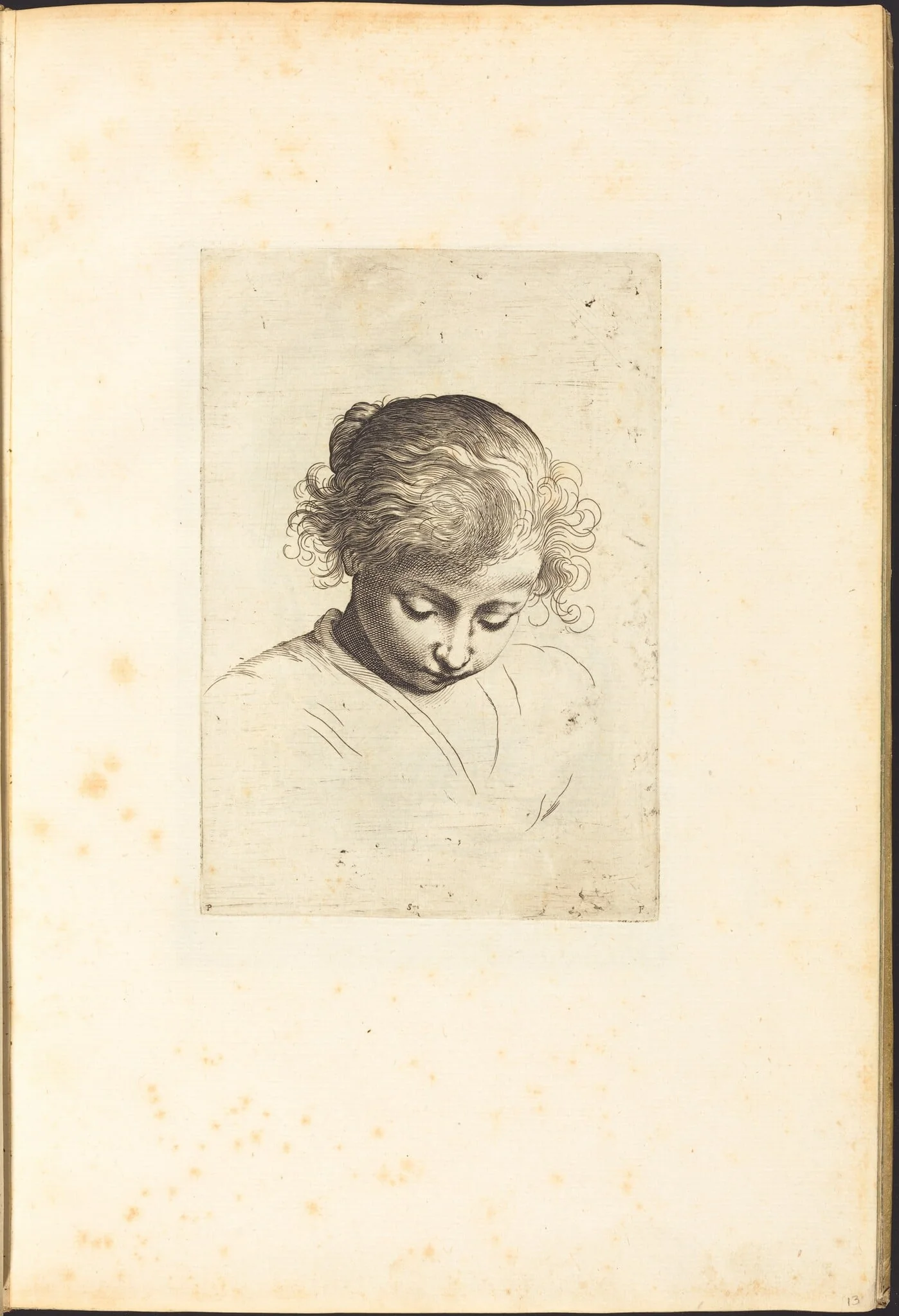 Print from Drawing Book, by Luca Ciamberlano, ink, 1615