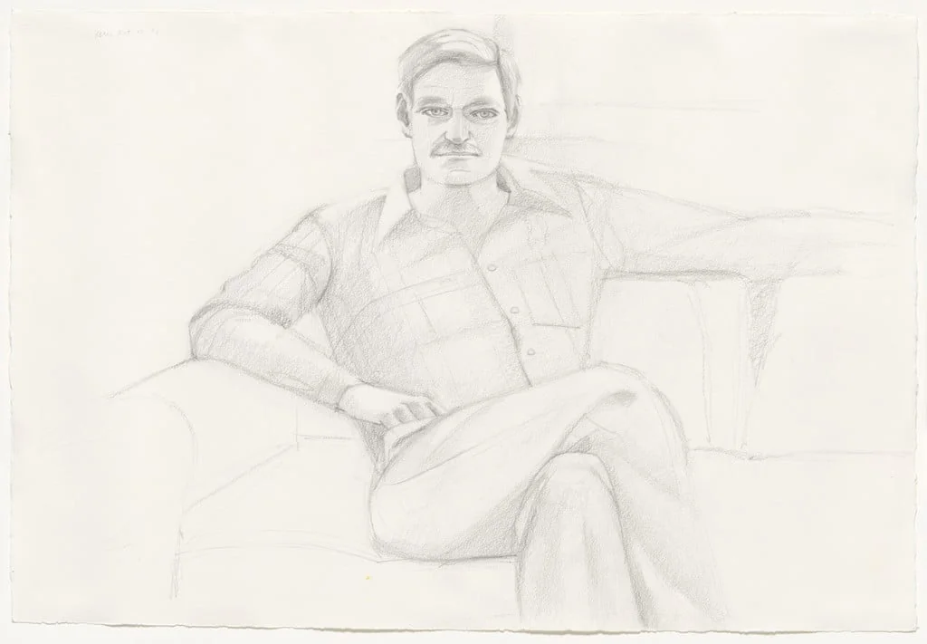 Untitled, by Alex Katz, graphite, 1976