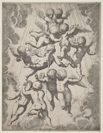 A Group of Angels in Glory