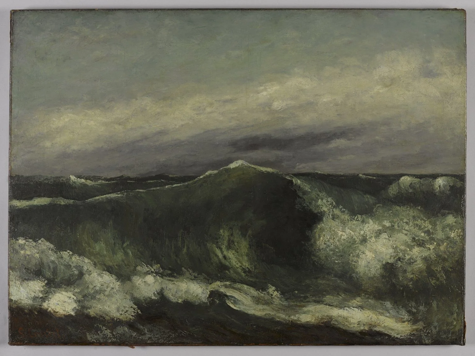 La Vague, by Gustave Courbet, oil, 1869
